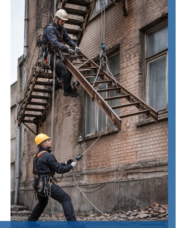 Демонтаж пожарной лестницы в Гае от 12199 р. | ВЫСОТНИК-Гай