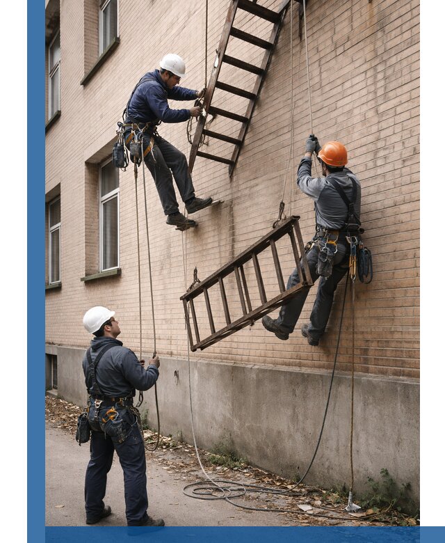 Демонтаж пожарной лестницы в Гае быстро и безопасно