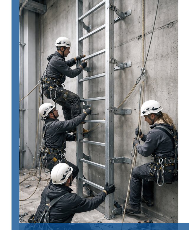 Монтаж металлических лестниц в Гае под ключ со гарантией