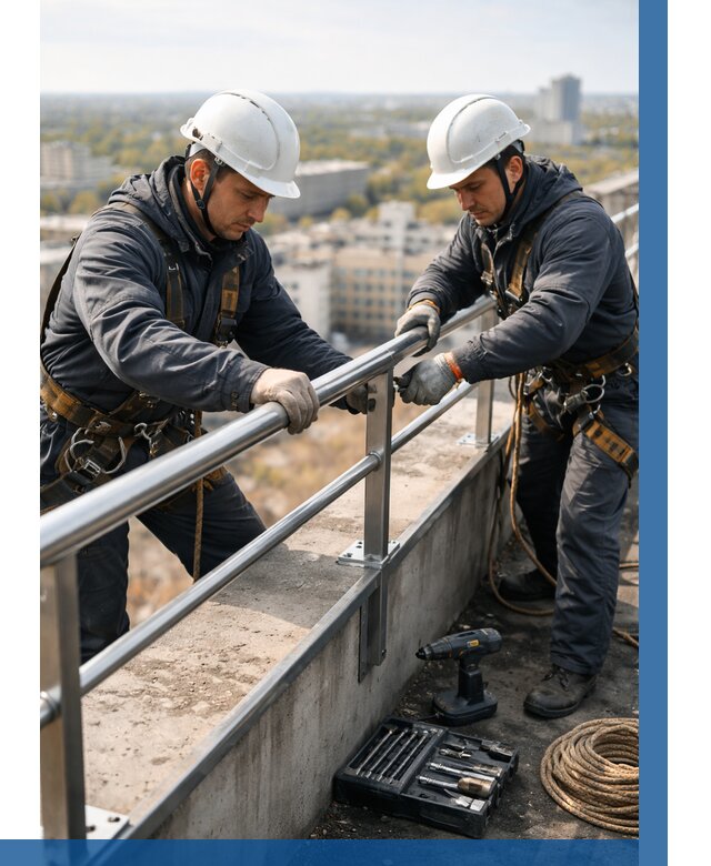 Монтаж перил на высоте в Гае от 2542 р. | ВЫСОТНИК-Гай