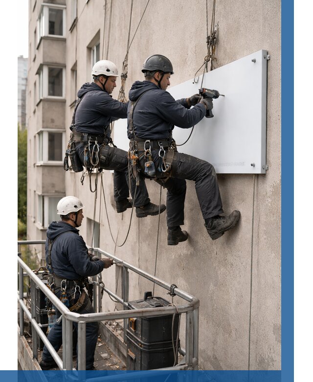 Монтаж табличек и указателей в Гае от 3558 р. | ВЫСОТНИК-Гай