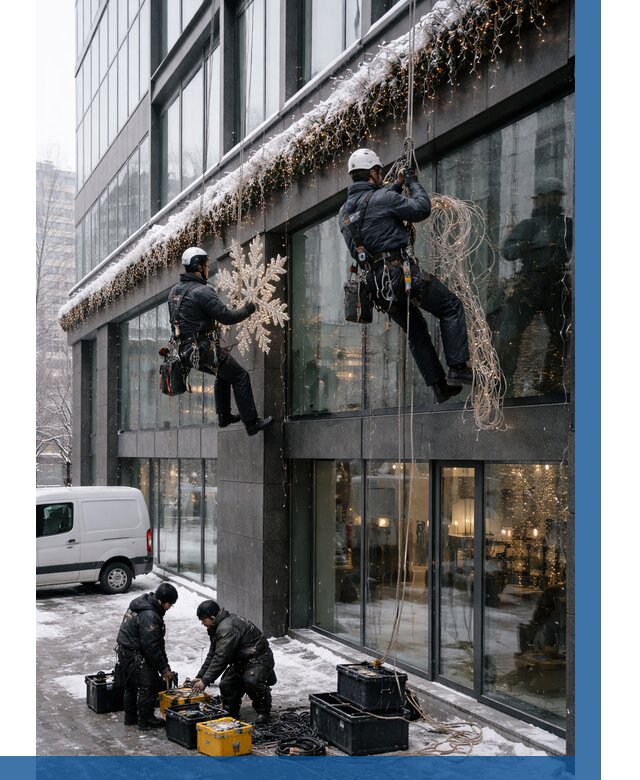 Демонтаж новогоднего оформления в Гае от 5591 р. | ВЫСОТНИК-Гай