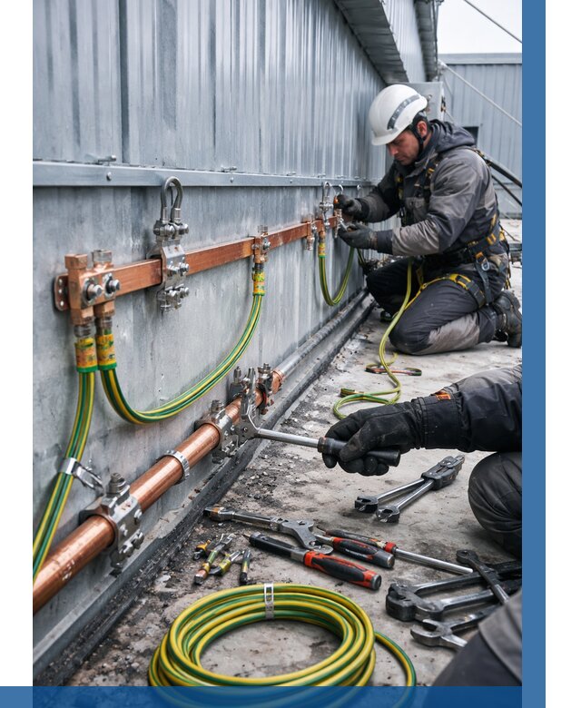 Монтаж заземления здания в Гае от 25415 р. | ВЫСОТНИК-Гай