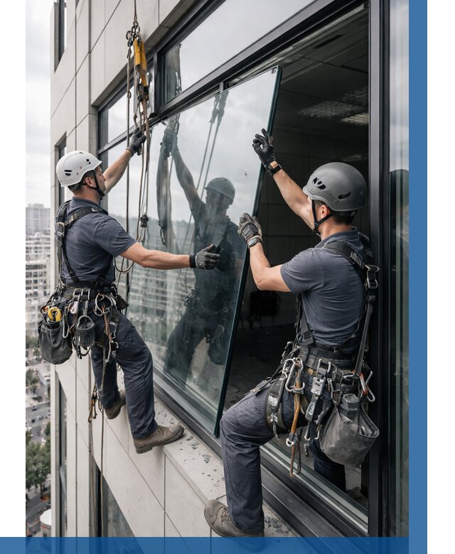 Замена стеклопакетов на высоте в Гае от 5591 р. | ВЫСОТНИК-Гай