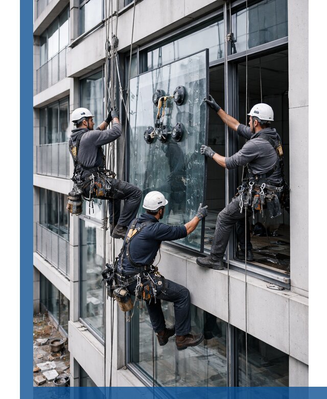 Фасадное остекление и монтаж витражей зданий в Гае под ключ