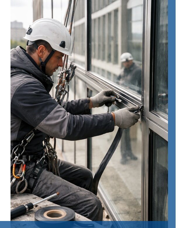 Ремонт витражных конструкций в Гае от 3558 р. | ВЫСОТНИК-Гай