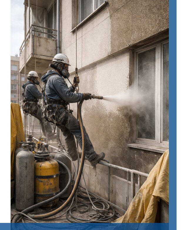 Пескоструйная очистка фасада в Гае от 661 р. | ВЫСОТНИК-Гай