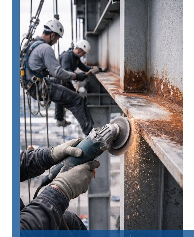 Зачистка металла от ржавчины и подготовка поверхностей в Гае