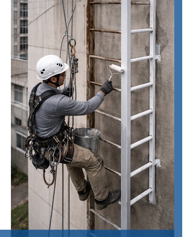 Покраска пожарных лестниц в Гае от 4575 р. | ВЫСОТНИК-Гай