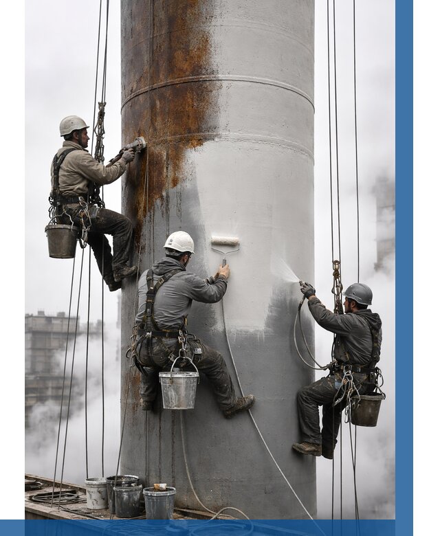 Покраска дымовых труб в Гае от 8641 р. | ВЫСОТНИК-Гай