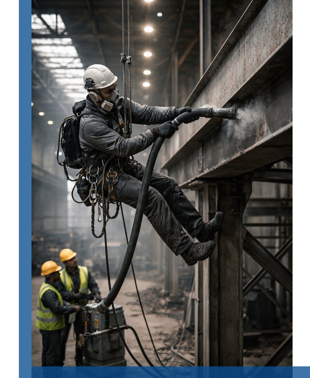 Обеспыливание конструкций в цехах промышленного производства в Гае