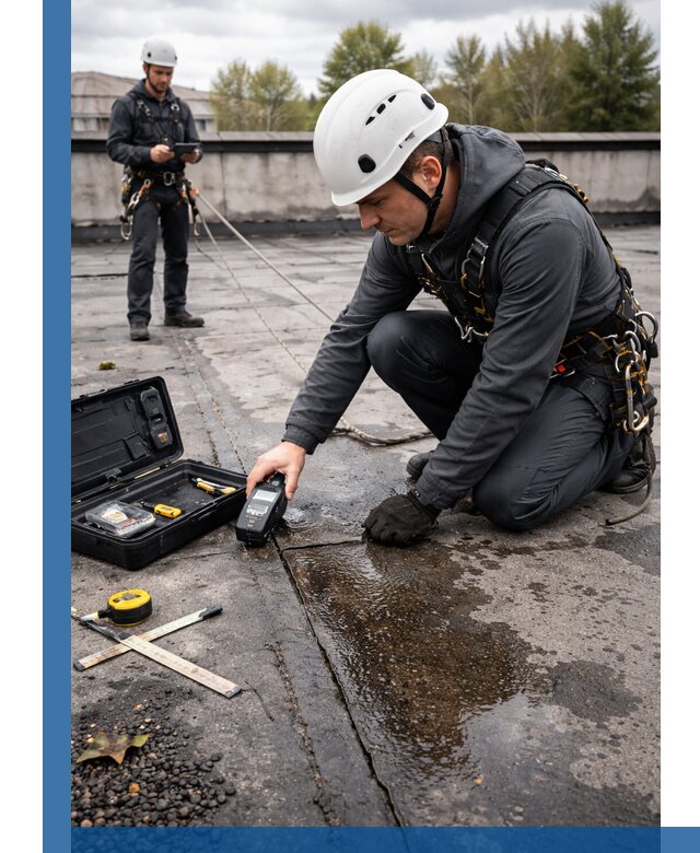 Обследование кровли на протечки и выявление дефектов в Гае