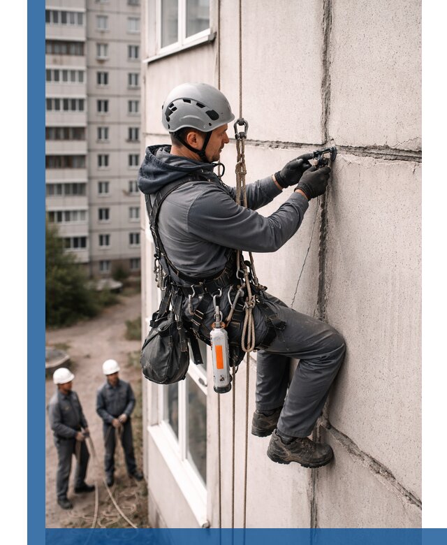 Обследование межпанельных швов и герметизация в Гае