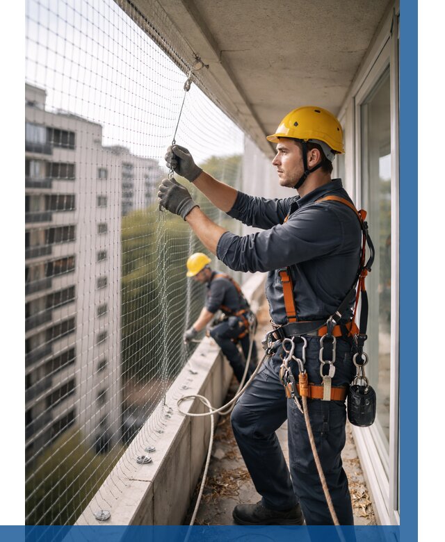 Монтаж сетки от птиц в Гае от 4575 р. | ВЫСОТНИК-Гай