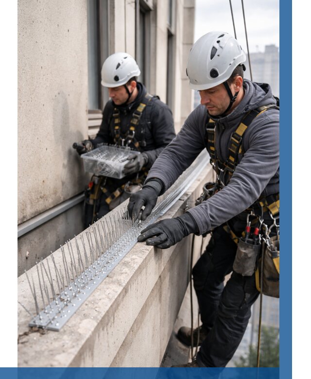 Установка шипов от птиц в Гае от 864 р. | ВЫСОТНИК-Гай