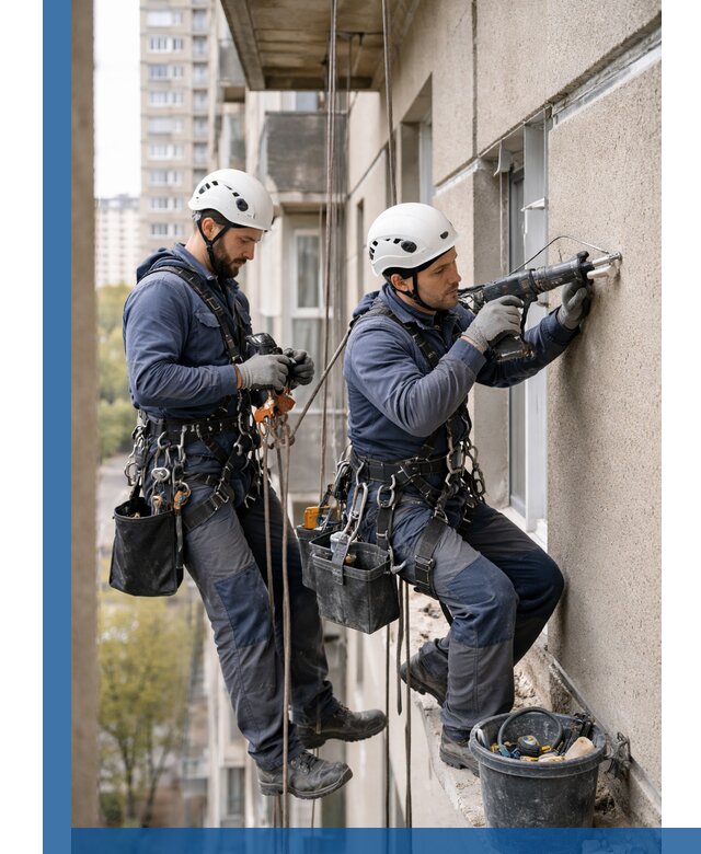 Промышленные альпинисты высотные работы и монтаж в Гае